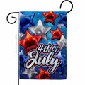 Cuadrilatero 13 x 18.5 in. Celebrate 4th of July American Fourth Vertical Garden Flag with Double-Sided CU3912279